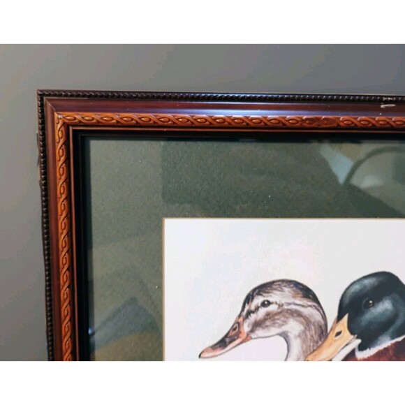Alice Taylor Duck Prints, Signed, Numbered & Framed 1984, 4 Reflections Mallards - Picture 9 of 10